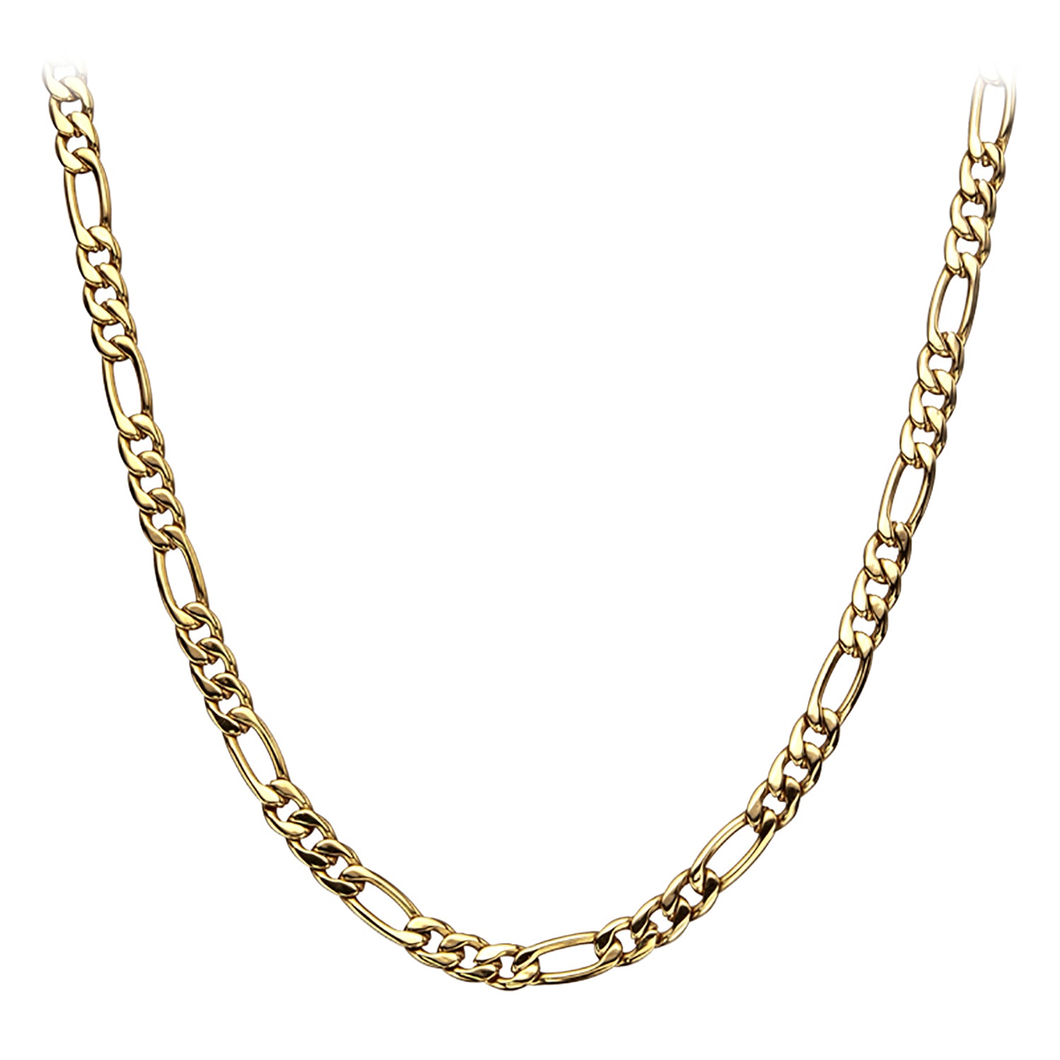 Gold Plated Figaro Chain 6mm
