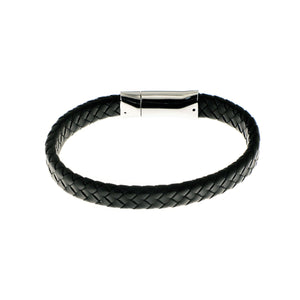 Herringbone Silicone Flat Weave Bracelet / Navy Blue
