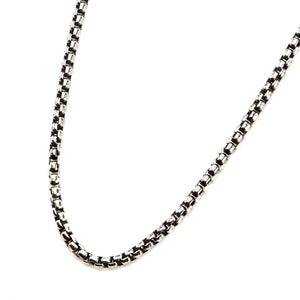 Stainless Steel Bold Box Necklaces for Men